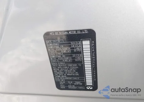 2019 Infiniti Qx50 Essential from USA, damaged, VIN 3PCAJ5M35KF124613